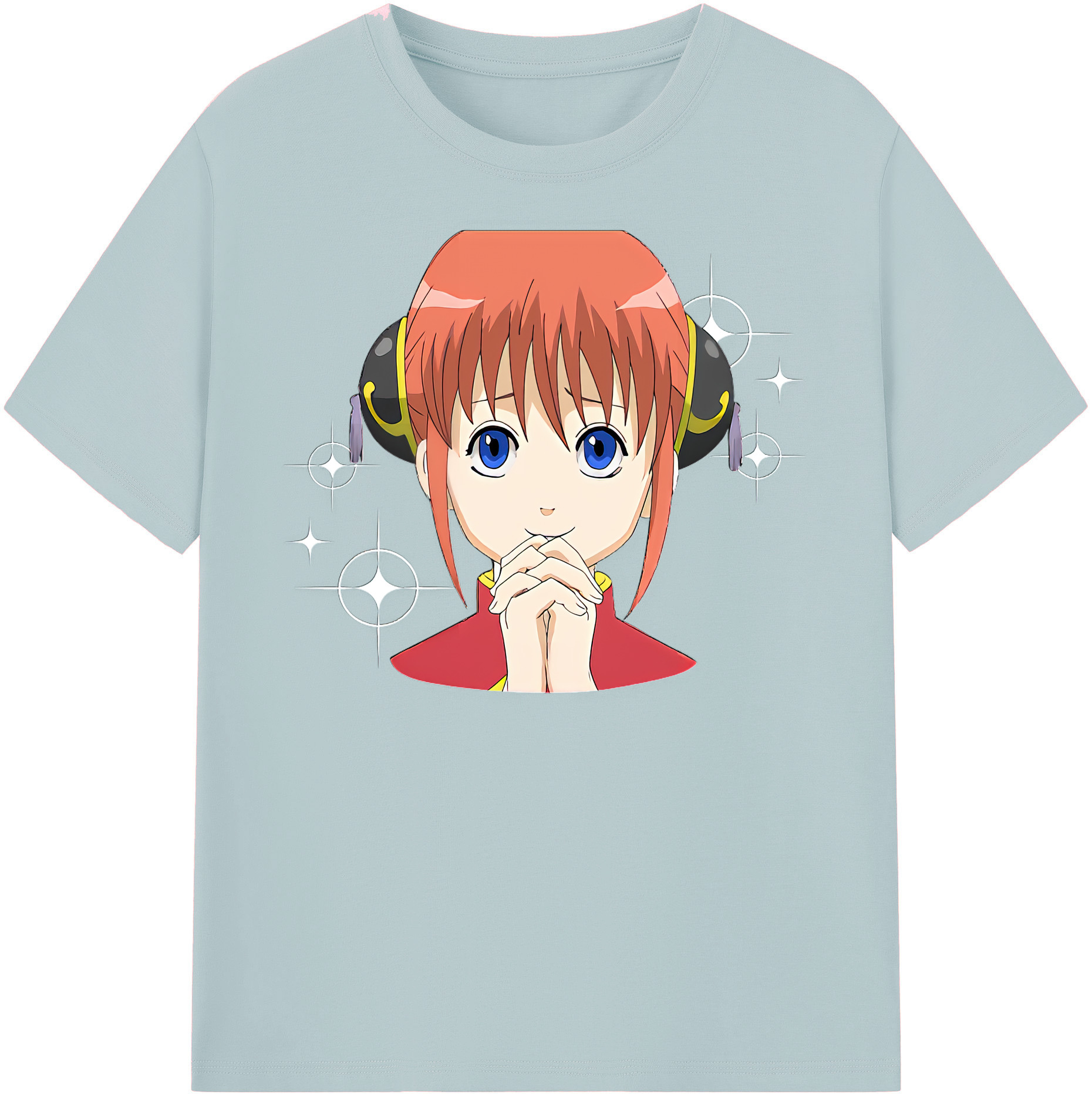 （画像用） ぎんたま 坂田銀時（さかたぎんとき） 神楽 志村新八（しむら しんぱち） GINTAMA Sakata Gintoki Kagura Shimura Shinpachi 綿100％半袖Tシャツ（フロントプリント）